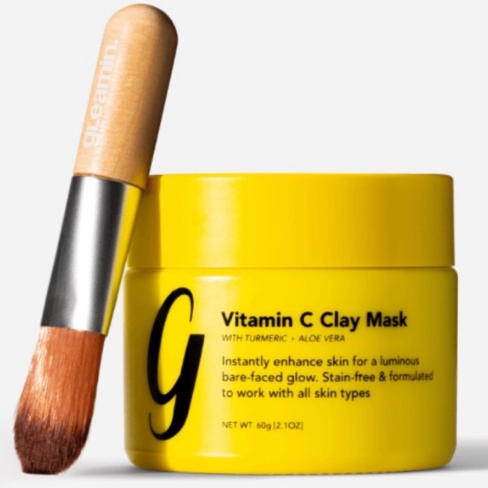 gLeamin vitamin c clay face mask